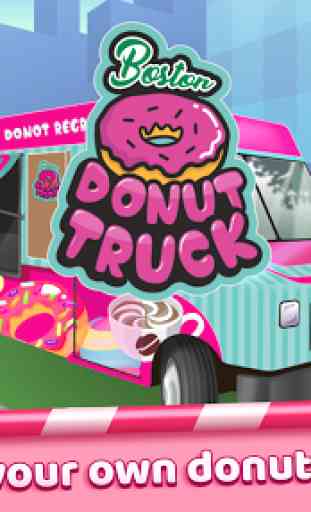 Boston Donut Truck - Fast Food Cooking Game 1
