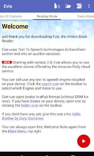 Evie - The eVoice book reader 2