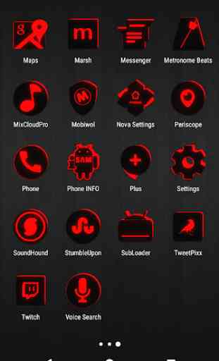Flat Black and Red Icon Pack ✨Free✨ 4