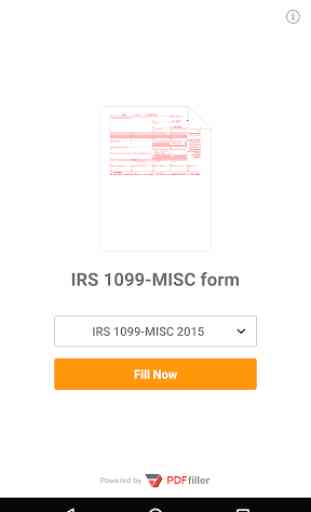 Form 1099 MISC for IRS: Income Tax Return eForm 1