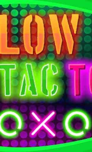 Glow Tic Tac Toe Game 1