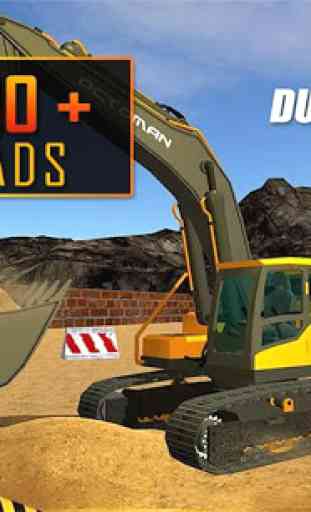 Heavy Excavator Crane: Construction City Truck 3D 1
