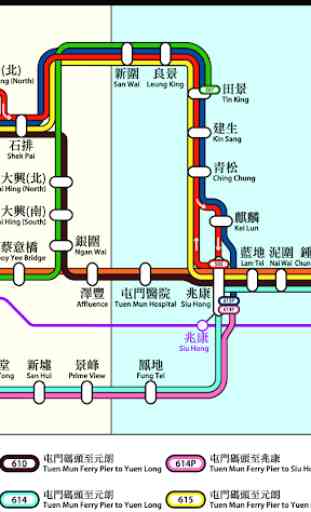 Hong Kong Light Rail Map 2