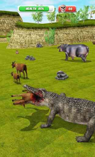 Hungry Crocodile Attack 3D: Crocodile Game 2019 3