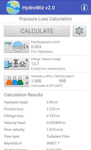 HydroWiz - Pipe Flow Hydraulic Calculations 3