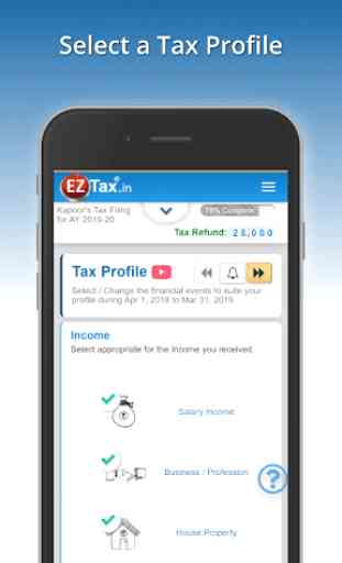 Income Tax Return, ITR eFiling App 2019 | EZTax.in 1