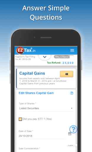 Income Tax Return, ITR eFiling App 2019 | EZTax.in 4