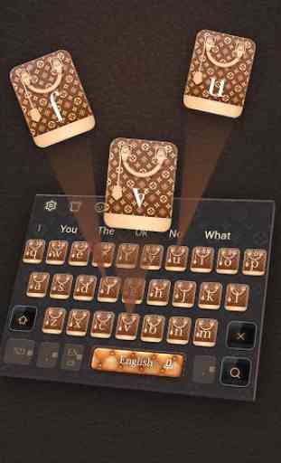 Luxury Bag LV Keyboard Theme 3