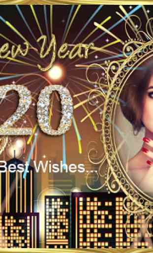 New Year 2020 Photo Frames Greeting Wishes 1