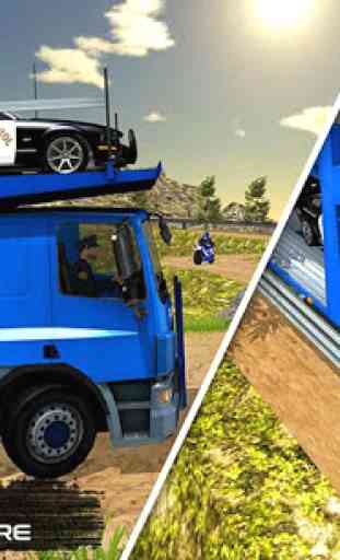 OffRoad Police Transport Truck Driving Games 2
