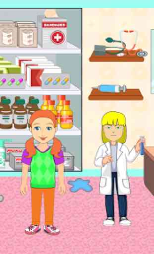 Pretend Play in Hospital: Fun Town Life Story 4