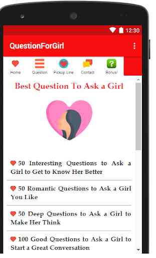 Question To Ask a Girl 3
