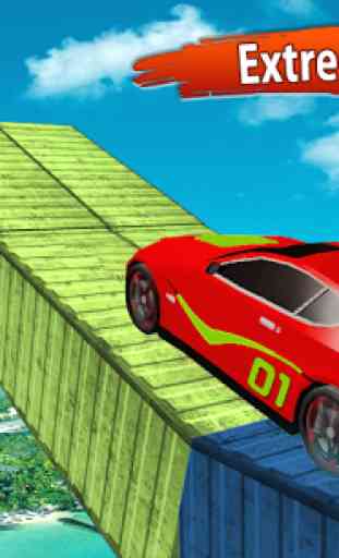 Racing Car Stunt On Impossible Track 3