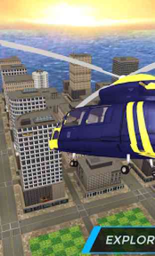 Real City Police Helicopter Games: Rescue Missions 1