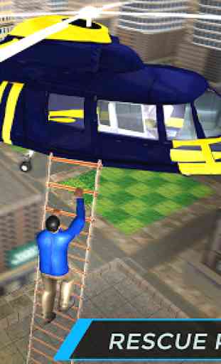 Real City Police Helicopter Games: Rescue Missions 3