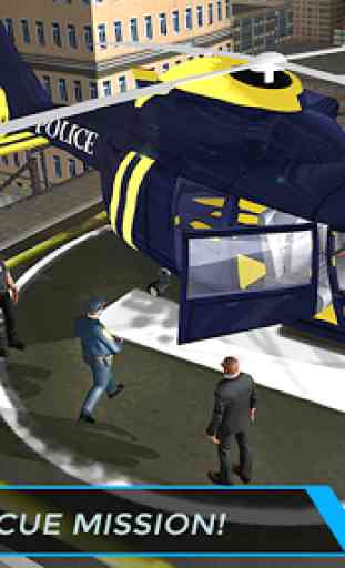 Real City Police Helicopter Games: Rescue Missions 4