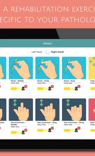 ReHand, Hand Rehabilitation App on the Tablet 2