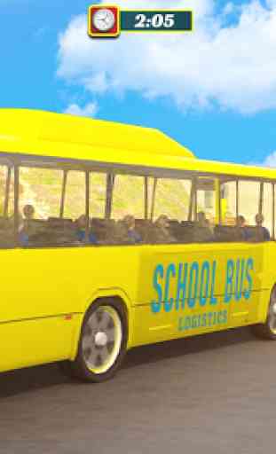 School Bus Offroad Driver Simulator 4