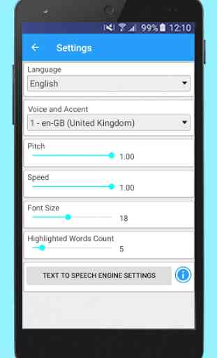 Text Voice Text-to-speech and Audio PDF Reader 4