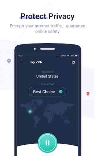 Top VPN - Secure, Private, Free Internet Unlimited 2