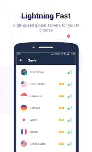 Top VPN - Secure, Private, Free Internet Unlimited 3