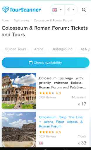 TourScanner - Compare Tours & Travel Activities 2