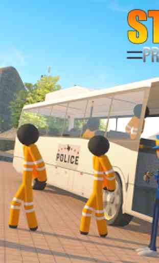 Transport Stickman Prisoner Bus Driving 1