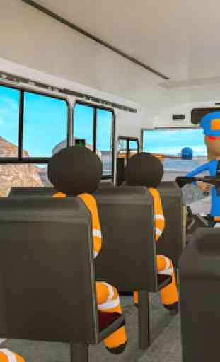 Transport Stickman Prisoner Bus Driving 2