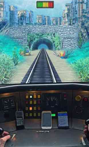 Underwater Bullet Train Simulator : Train Games 2