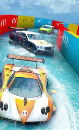 Water Slide Car Stunts Racer 3