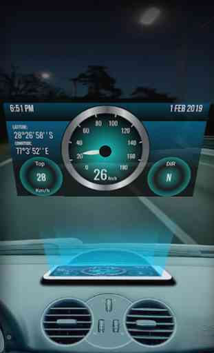 Zyme HUD | Free GPS Speedometer Heads Up Display 1