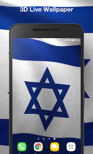3D Israel Flag Live Wallpaper 1