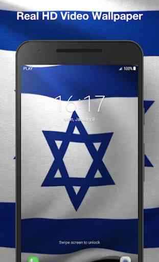 3D Israel Flag Live Wallpaper 3