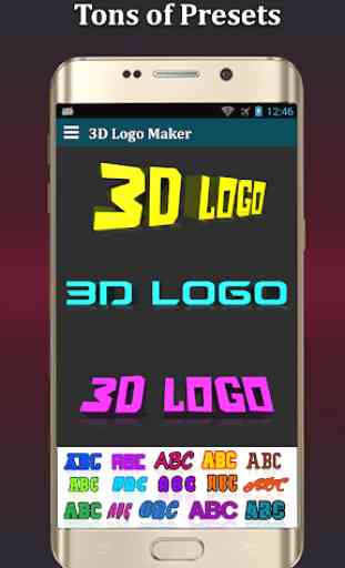 3D Text Photo Editor Lite-3D Logo Maker & 3D Name 3