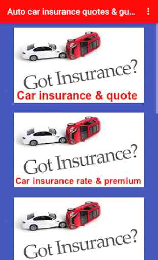 Auto vehicle car insurance quote & guide 4
