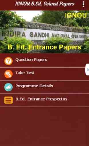 B.Ed. Exam (Entrance) IGNOU Solved Papers 4