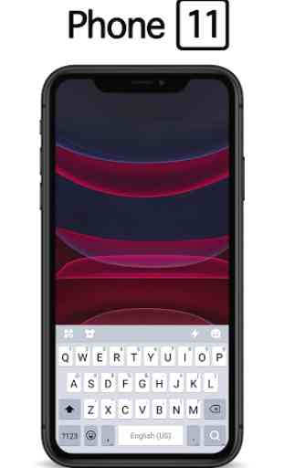 Black Phone 11 Keyboard Theme 1