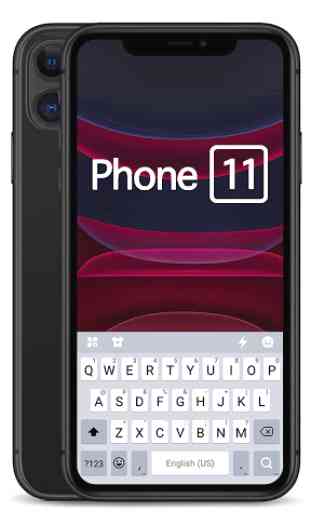 Black Phone 11 Keyboard Theme 2