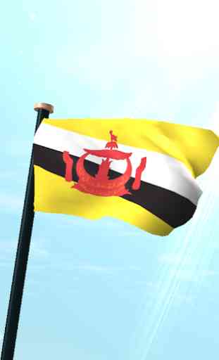 Brunei Darussalam Flag 3D Free 1