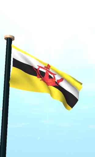 Brunei Darussalam Flag 3D Free 2