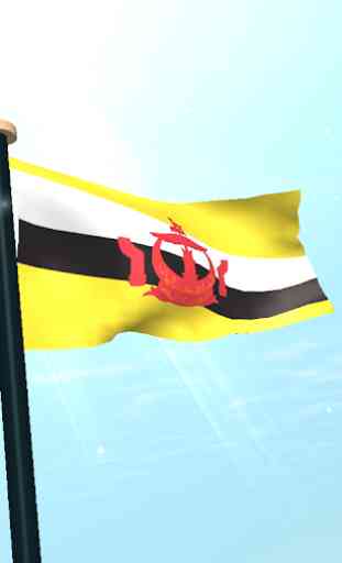 Brunei Darussalam Flag 3D Free 4