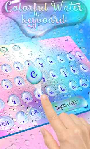 Colorful Water keyboard 2