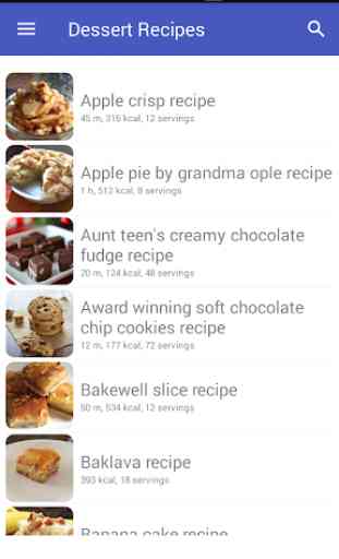 Dessert recipes free app offline with photo. 1