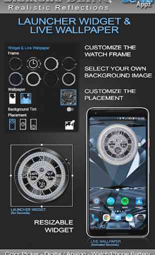 Diamond Bling HD WatchFace Widget & Live Wallpaper 3