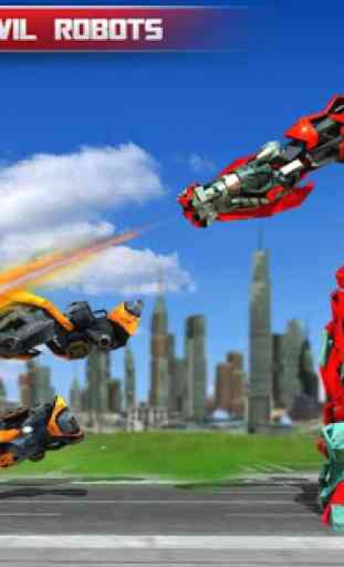 Fire Truck Real Robot Transformation: Robot Wars 3