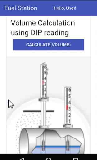 Fuel Tank volume calculation using dip scale 1