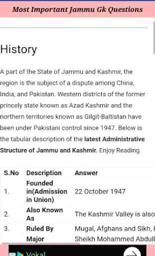 Jammu and Kashmir gk 2
