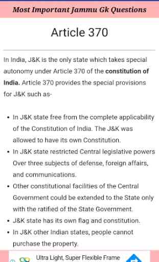 Jammu and Kashmir gk 3