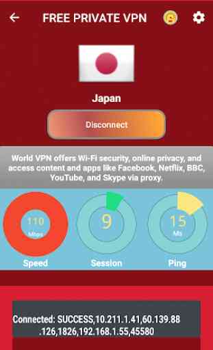 Japan VPN- Free unblock Proxy VPN & security VPN 1