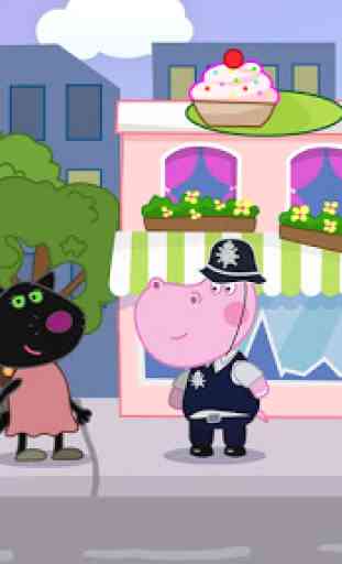 Kids Policeman games: Hippo Detective 2